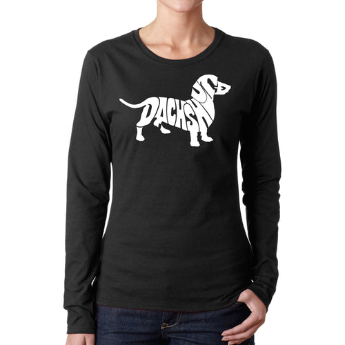 Dachshund  - Women's Word Art Long Sleeve T-Shirt