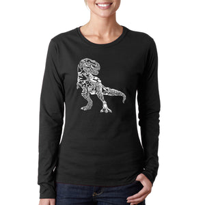 Dino Pics - Women's Word Art Long Sleeve T-Shirt