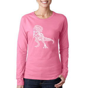 Dino Pics - Women's Word Art Long Sleeve T-Shirt