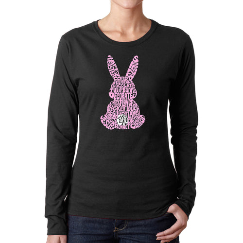 Easter Bunny  - Women's Word Art Long Sleeve T-Shirt