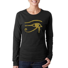 Load image into Gallery viewer, EGYPT - Women&#39;s Word Art Long Sleeve T-Shirt