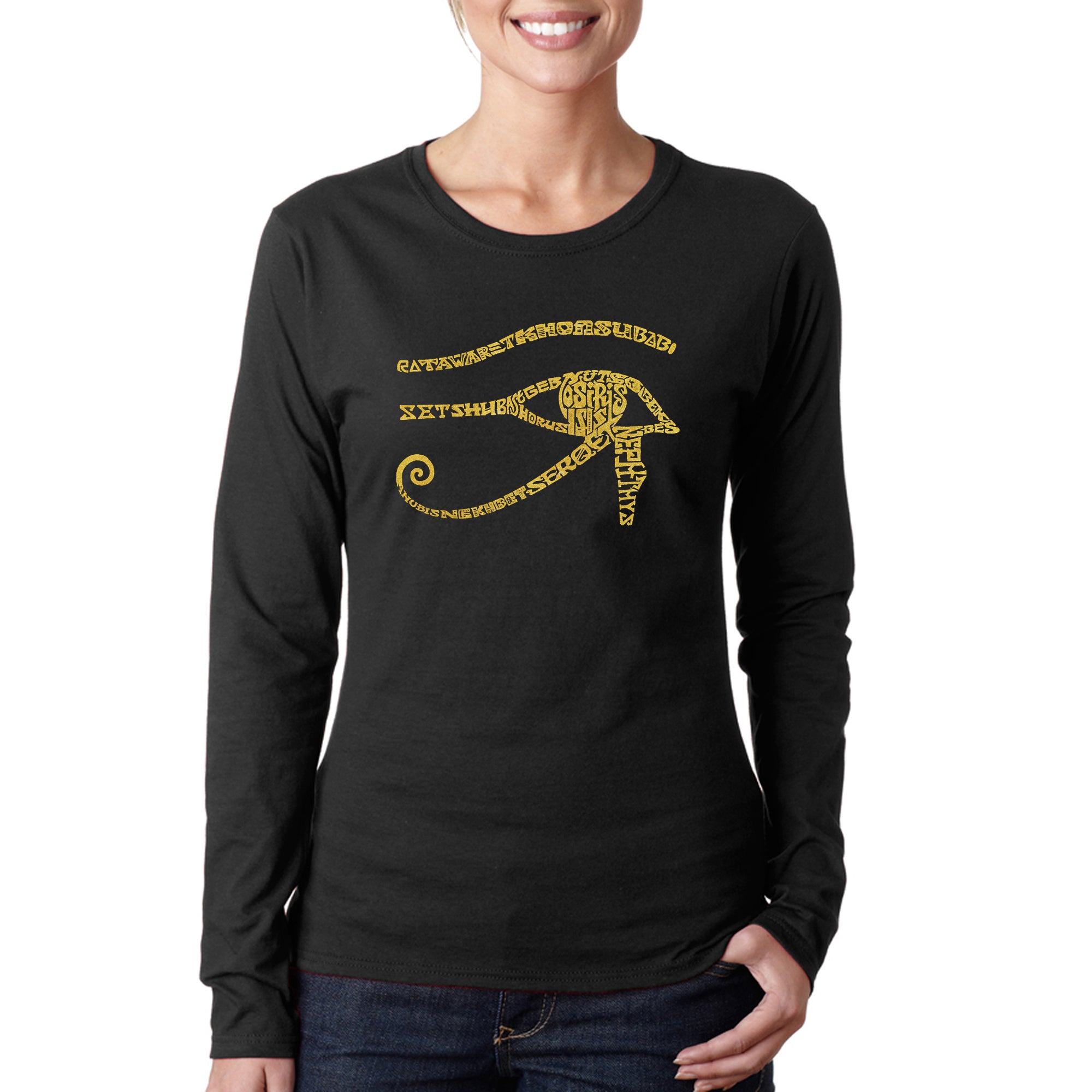 EGYPT Women's Word Art Long Sleeve T-Shirt
