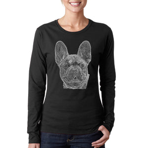 French Bulldog - Women's Word Art Long Sleeve T-Shirt