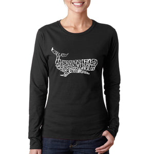 Humpback Whale -  Women's Word Art Long Sleeve T-Shirt
