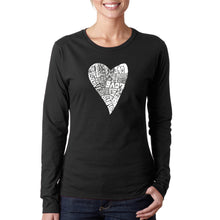 Load image into Gallery viewer, Lots of Love - Women&#39;s Word Art Long Sleeve T-Shirt