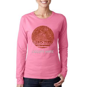 Occupy Mars - Women's Word Art Long Sleeve T-Shirt