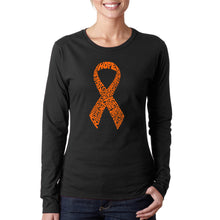 Load image into Gallery viewer, Ms Ribbon - Women&#39;s Word Art Long Sleeve T-Shirt