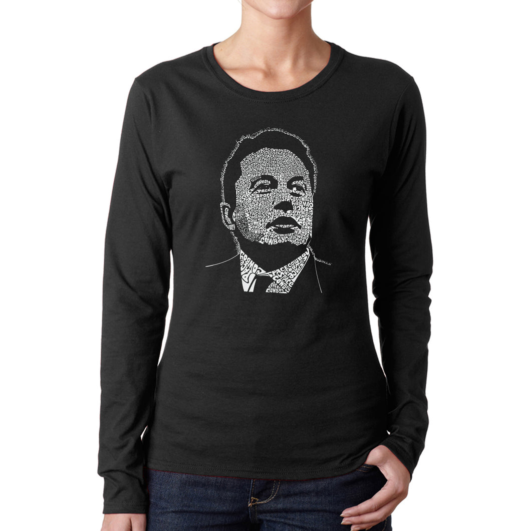 Elon Musk  - Women's Word Art Long Sleeve T-Shirt