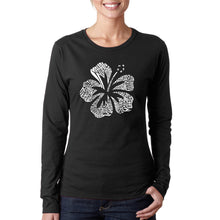 Load image into Gallery viewer, Mahalo - Women&#39;s Word Art Long Sleeve T-Shirt