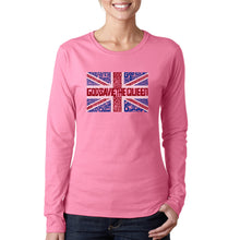 Load image into Gallery viewer, God Save The Queen - Women&#39;s Word Art Long Sleeve T-Shirt