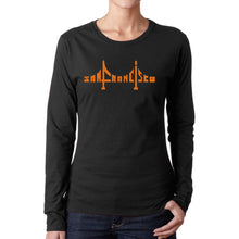 Load image into Gallery viewer, San Francisco Bridge  - Women&#39;s Word Art Long Sleeve T-Shirt