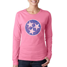 Load image into Gallery viewer, Tennessee Tristar - Women&#39;s Word Art Long Sleeve T-Shirt