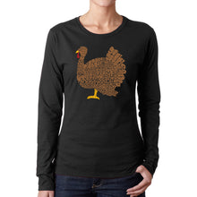 Load image into Gallery viewer, Thanksgiving - Women&#39;s Word Art Long Sleeve T-Shirt