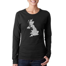Load image into Gallery viewer, GOD SAVE THE QUEEN - Women&#39;s Word Art Long Sleeve T-Shirt