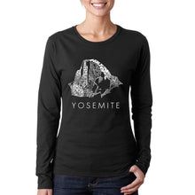 Load image into Gallery viewer, Yosemite -  Women&#39;s Word Art Long Sleeve T-Shirt