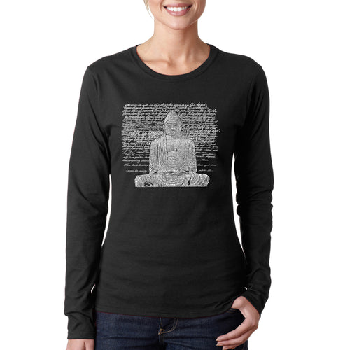 Zen Buddha - Women's Word Art Long Sleeve T-Shirt