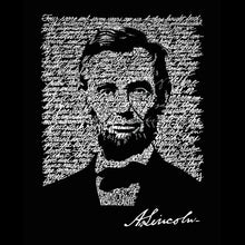 Load image into Gallery viewer, ABRAHAM LINCOLN GETTYSBURG ADDRESS - Men&#39;s Word Art Long Sleeve T-Shirt