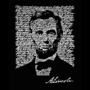 ABRAHAM LINCOLN GETTYSBURG ADDRESS - Women's Word Art V-Neck T-Shirt