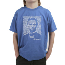 Load image into Gallery viewer, ABRAHAM LINCOLN GETTYSBURG ADDRESS - Boy&#39;s Word Art T-Shirt