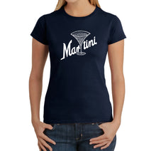 Load image into Gallery viewer, Martini - Women&#39;s Word Art T-Shirt