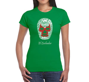 MEXICAN WRESTLING MASK - Women's Word Art T-Shirt