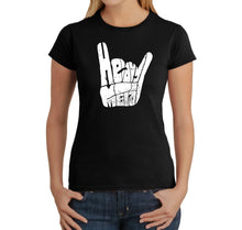 Load image into Gallery viewer, Heavy Metal - Women&#39;s Word Art T-Shirt