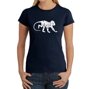 Monkey Business - Women's Word Art T-Shirt