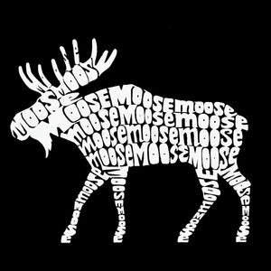 Moose  - Large Word Art Tote Bag