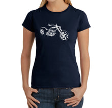 Load image into Gallery viewer, MOTORCYCLE - Women&#39;s Word Art T-Shirt