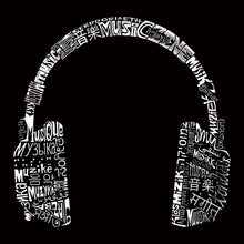 Load image into Gallery viewer, Music in Different Languages Headphones - Full Length Word Art Apron