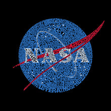 Load image into Gallery viewer, NASA&#39;s Most Notable Missions - Men&#39;s Raglan Baseball Word Art T-Shirt