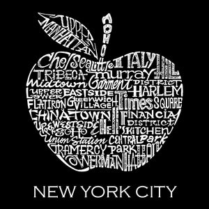 Neighborhoods in NYC - Men's Tall Word Art T-Shirt