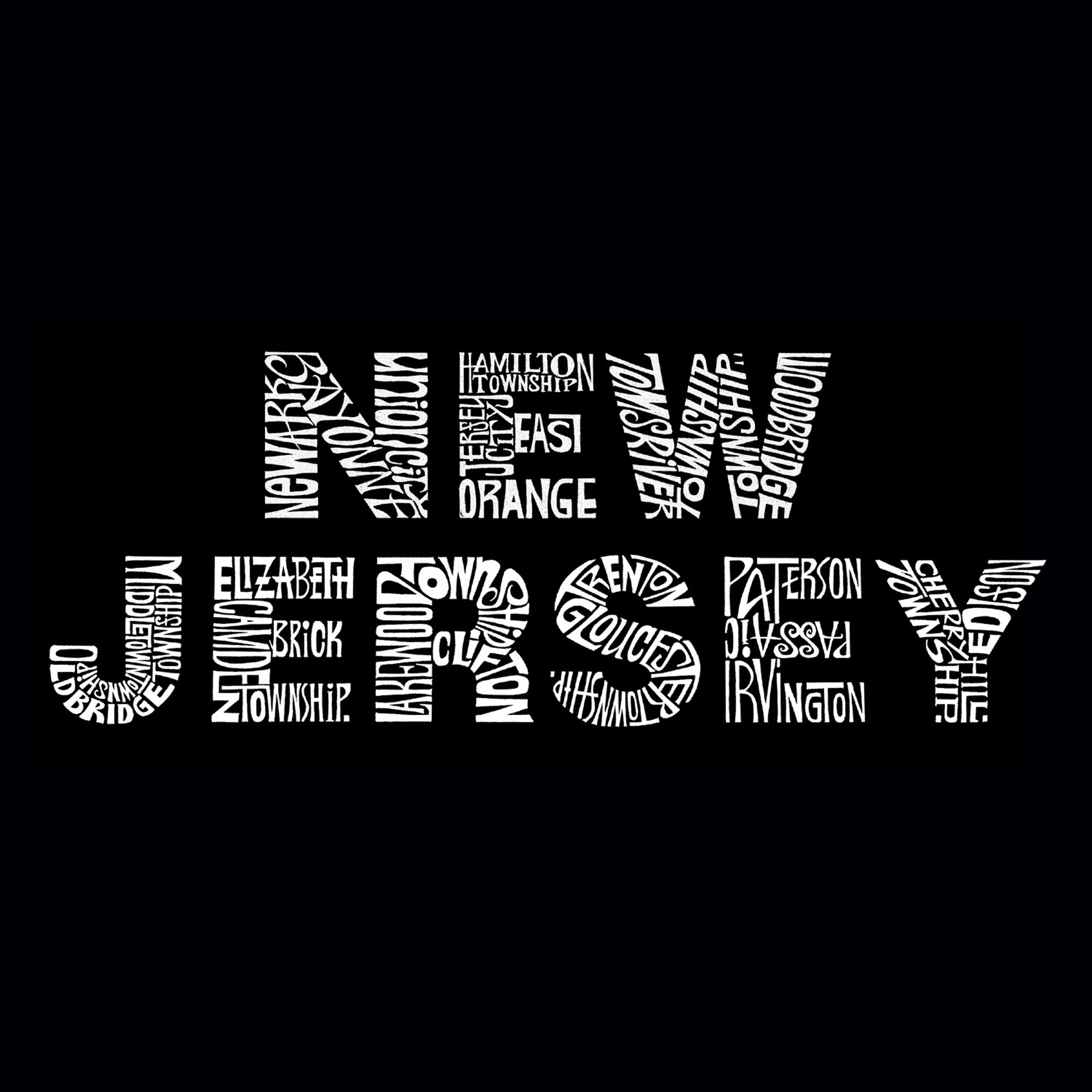 Manasquan New Jersey Nj Oars Blue Lettering' Men's T-Shirt