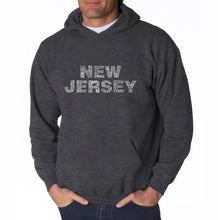 Load image into Gallery viewer, NEW JERSEY NEIGHBORHOODS - Men&#39;s Word Art Hooded Sweatshirt