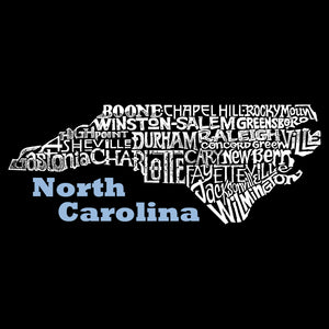 North Carolina - Girl's Word Art Crewneck Sweatshirt