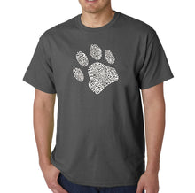 Load image into Gallery viewer, Dog Paw - Men&#39;s Word Art T-Shirt