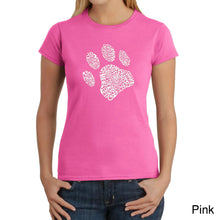 Load image into Gallery viewer, Dog Paw - Women&#39;s Word Art T-Shirt