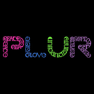 PLUR - Men's Tall Word Art T-Shirt