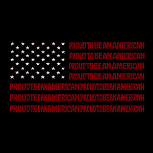 Proud To Be An American - Men's Word Art Tank Top