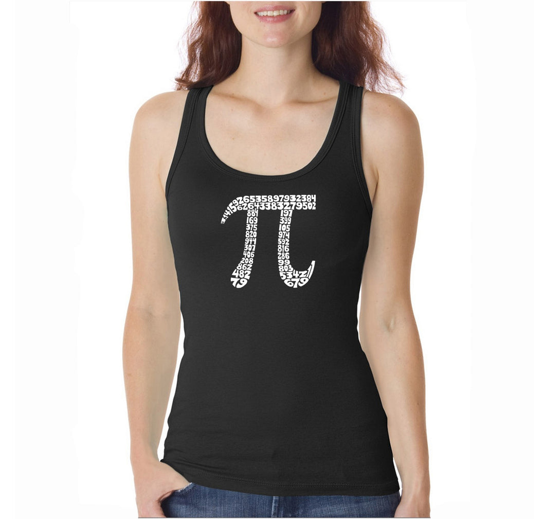 THE FIRST 100 DIGITS OF PI  - Women's Word Art Tank Top