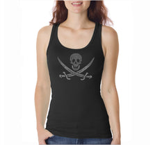 Load image into Gallery viewer, LYRICS TO A LEGENDARY PIRATE SONG  - Women&#39;s Word Art Tank Top