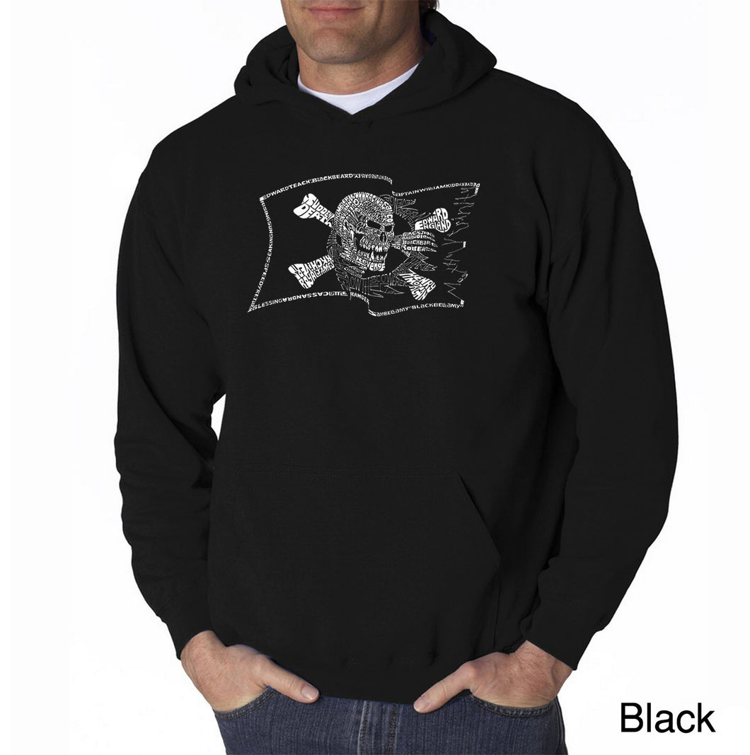 FAMOUS PIRATE CAPTAINS AND SHIPS - Men's Word Art Hooded Sweatshirt