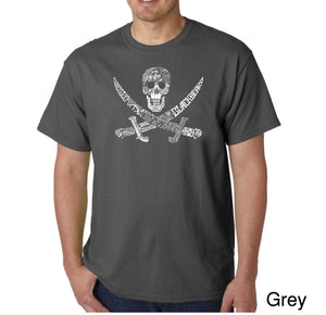 PIRATE CAPTAINS, SHIPS AND IMAGERY - Men's Word Art T-Shirt