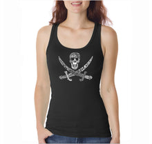 Load image into Gallery viewer, PIRATE CAPTAINS, SHIPS AND IMAGERY  - Women&#39;s Word Art Tank Top