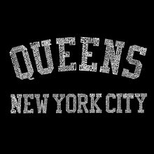 Load image into Gallery viewer, POPULAR NEIGHBORHOODS IN QUEENS, NY - Men&#39;s Word Art Sleeveless T-Shirt