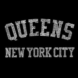 POPULAR NEIGHBORHOODS IN QUEENS, NY - Men's Word Art Long Sleeve T-Shirt