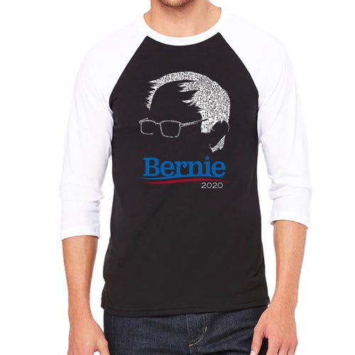 Bernie Sanders 2020 - Men's Raglan Baseball Word Art T-Shirt