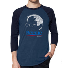 Load image into Gallery viewer, Bernie Sanders 2020 - Men&#39;s Raglan Baseball Word Art T-Shirt