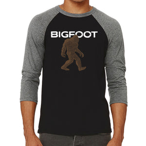 Bigfoot - Men's Raglan Baseball Word Art T-Shirt