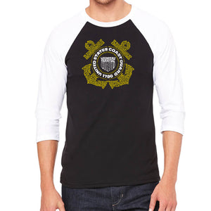 Coast Guard - Men's Raglan Baseball Word Art T-Shirt